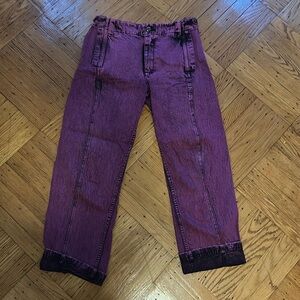 Rachel comey purple acid wash jeans